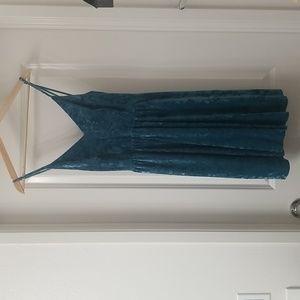 Women's velvet dress.